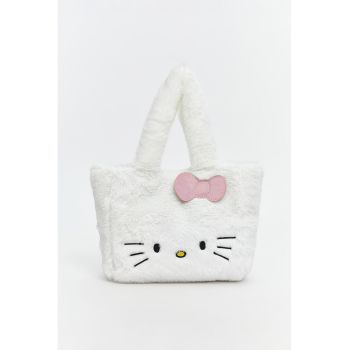Geanta din plus cu bareta de umar Hello Kitty