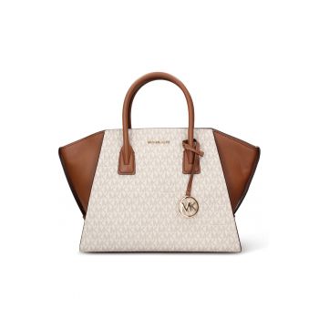 Geanta shopper de piele ecologica cu monograma Atheria