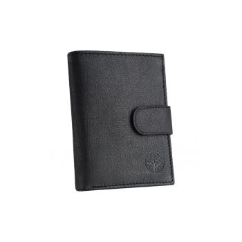 Portofel barbati -  Piele naturala - Negru