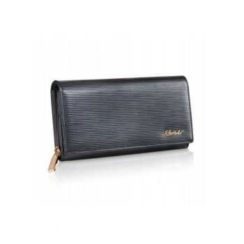 Portofel dama - Betlewski - Piele - RFID - 19.5 x 10 x 3.5 cm - Gri