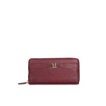 Portofel de piele cu fermoar Eridana Plus