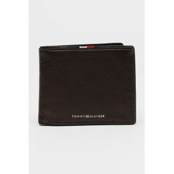 Portofel pliabil de piele cu aspect granulat