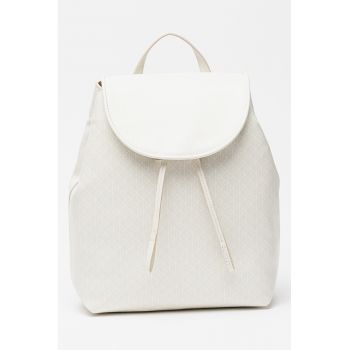 Rucsac de piele ecologica cu model monograma