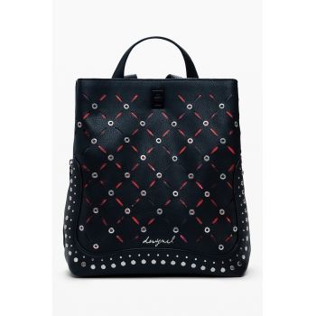 Rucsac din piele ecologica cu aplicatii cu tinte