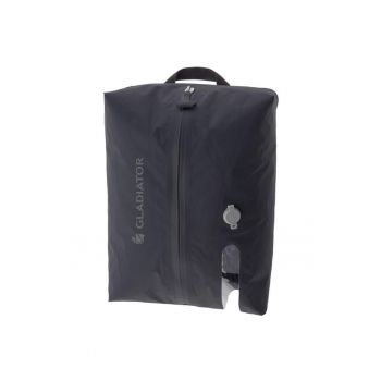 Sac pentru calatorie cu vacuum si fermoar etans MG003770 - 39 x 29.5 x 14 cm - nylon impermeabil - negru