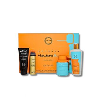 Set Odyssey Mandarin Sky Apa de Parfum 100ml + Gel de dus - 100ml + Sampon - 250ml + Deo Spray 50ml