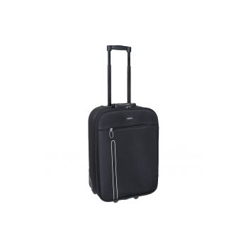 Troler de cabina  SG 778 - poliester - bagaj de mana - 55x36x17 cm - 2 roti - negru
