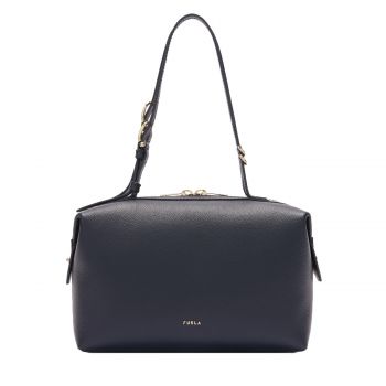 Double m boston bag ink blue