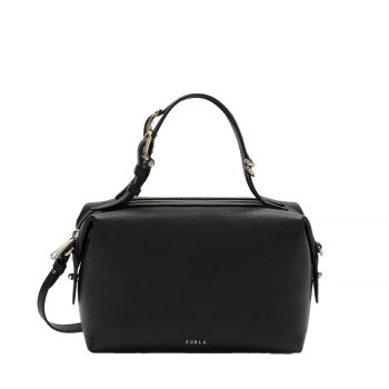 Double mini boston bag nero