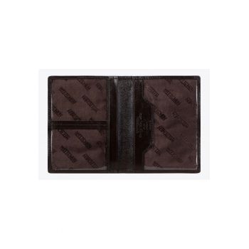 Etui din piele pentru documente  colectia Italy - 4 compartimente - culoare maro inchis