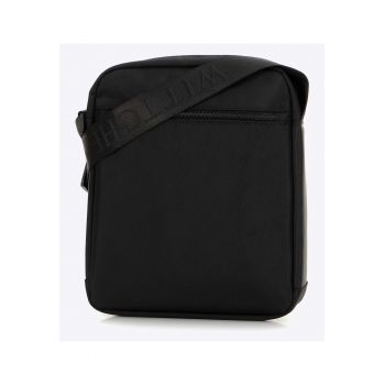 Geanta barbati  listonoska - poliester - negru-albastru - cu accente contrastante - dimensiuni variate