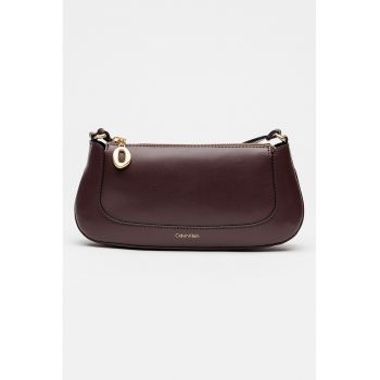 Geanta crossbody de piele ecologica cu bareta ajustabila - Violet tyrian