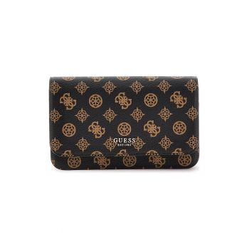 Geanta crossbody de piele ecologica cu model monograma Loralee