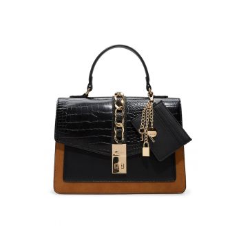 Geanta crossbody din piele ecologica cu clapa Caiillaa