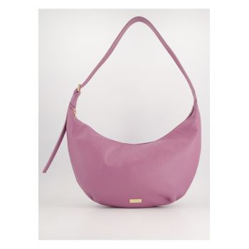 Geanta crossbody  piele naturala - lungime maxima - 1 buzunar interior - Violet
