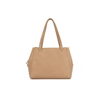 Geanta dama  bej - material sintetic