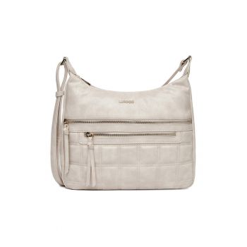 Geanta dama  ecru - model C-LSK-L-010-08 - din tesatura.