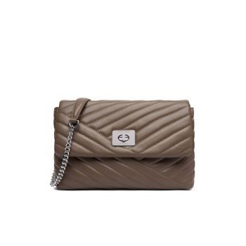 Geanta dama  model CEO-SUSAN-LA513-561 - gri - din material textil