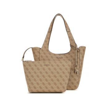 Geanta de umar cu monograma si compartiment detasabil