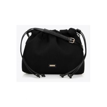 Geanta de umar  model tip sac - poliester - neagra - cu curea reglabila