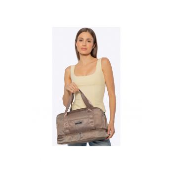 Geanta de voiaj  multifunctionala - 22x39x20cm - poliester - maro