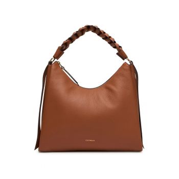 Geanta din piele cu bareta de umar Boheme