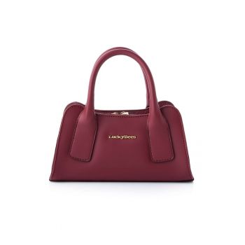 Geanta din piele ecologica cu bareta de umar detasabila