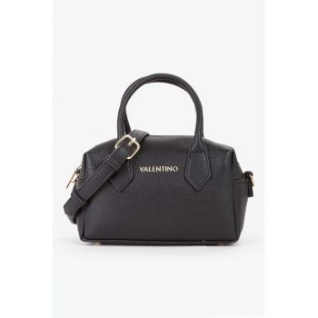 Geanta din piele ecologica cu maner - fermoar si logo