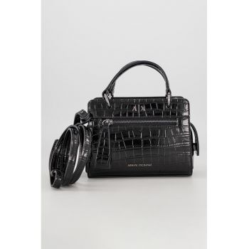 Geanta din piele ecologica cu maner si bareta detasabila