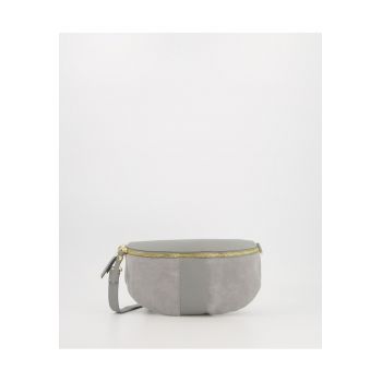 Geanta din piele si piele intoarsa