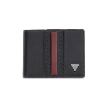 Portofel pliabil din piele cu garnitura contrastanta Torino