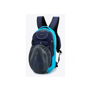 Rucsac sportiv  nylon impermeabil - 2 compartimente - albastru - sistem de hidratare