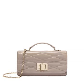 Furla 1927 mini crossbody soft nappa linen