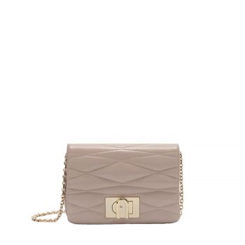 Furla 1927 mini crossbody soft nappa linen