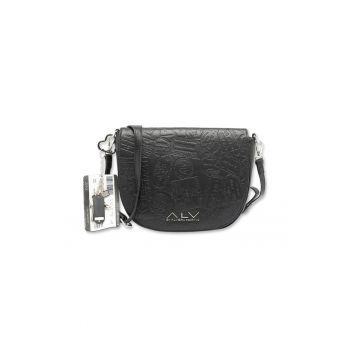 Geanta crossbody de piele ecologica Auralia Prime - Negru