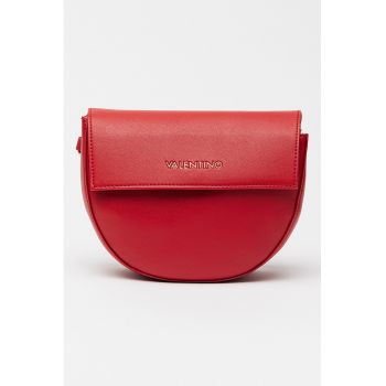 Geanta crossbody de piele ecologica cu bareta detasabila Bigs - Rosu