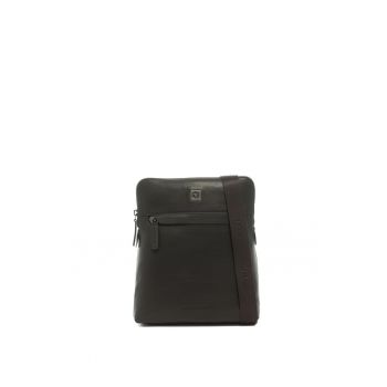 Geanta crossbody din piele Arborio - Maro inchis
