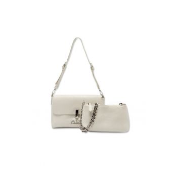 Geanta crossbody din piele ecologica Eolande Plus - Crem