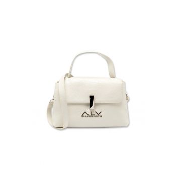 Geanta crossbody din piele ecologica Solara Ultra - Crem