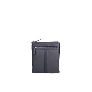 Geanta crossbody din piele Nerian - Albastru