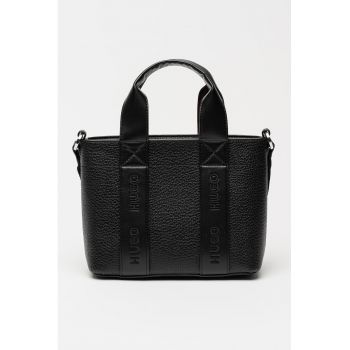 Geanta cu maner si bareta aditionala Becky - Negru