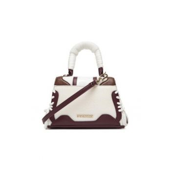 Geanta dama -  alb/maro - universal