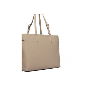 Geanta dama  Ava L - gri urban - din piele naturala