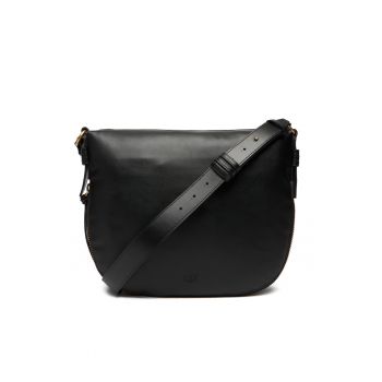 Geanta dama  Hobo Zip Around - piele naturala - neagra