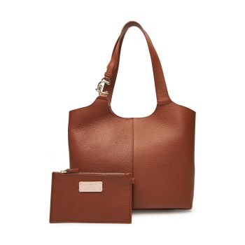 Geanta dama -  maro - din piele naturala