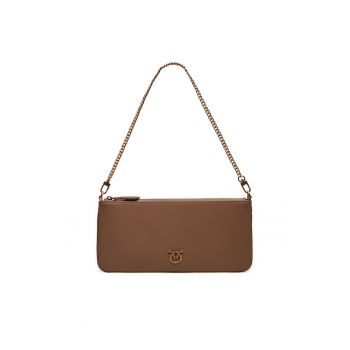 Geanta dama  model D01Q - bej - dimensiuni orizontale.