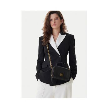 Geanta dama  neagra/aurie - din piele naturala - model 992 B1W30269