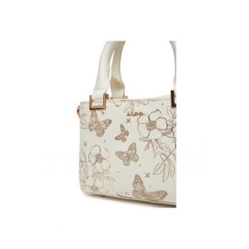 Geanta dama  Piele ecologica - Ecru