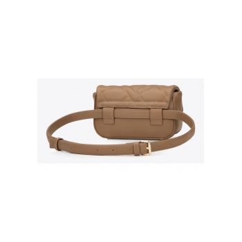 Geanta dama  piele ecologica model geometric - piele ecologica - Bej