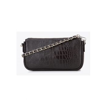 Geanta dama set din piele naturala croco -  dimensiunifewqg 11x2x18cm si 13x3x23cm